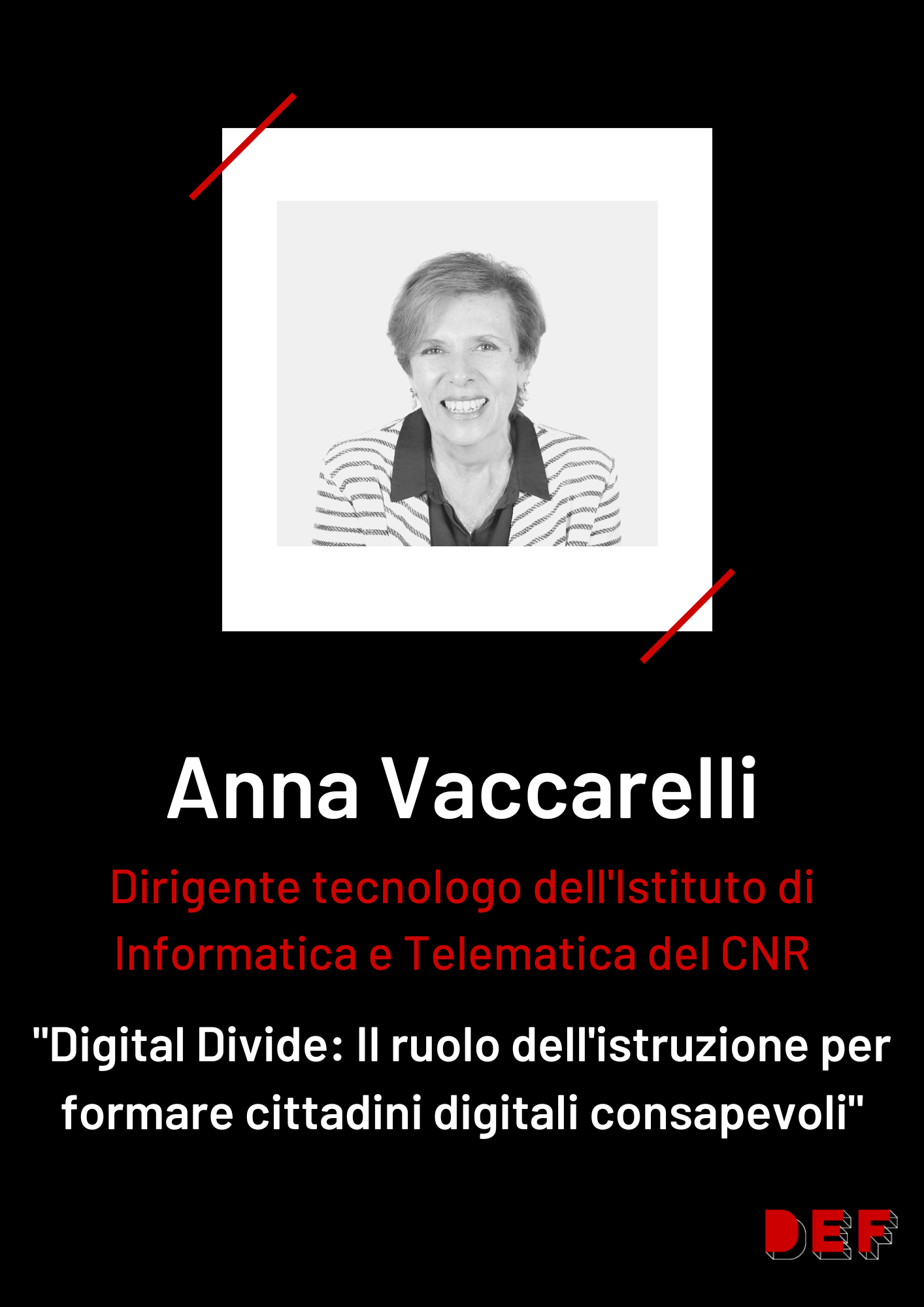 card Anna Vaccarelli - DEF22