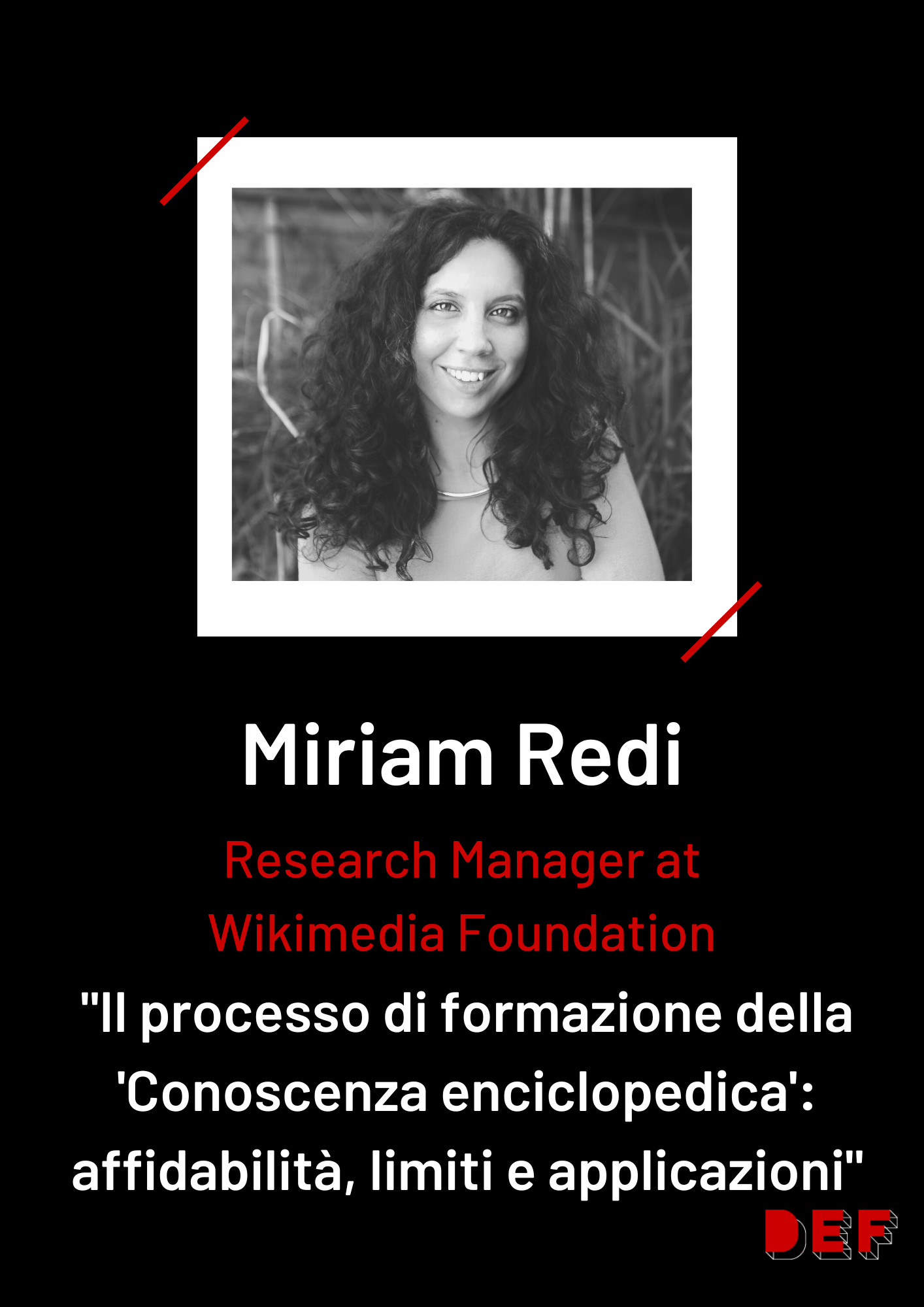 card Miriam Redi - DEF22